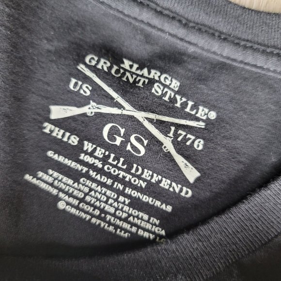 grunt styles military NRA size matters 2nd amendment tee shirt XL 100 cotton - Picture 4 of 6